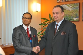 India budapesti nagykövete tett látogatást ma Hévízen.