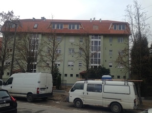 A tavaly decemberi tûzeset után jól halad a Semmelweis utcai társasház felújítása. 