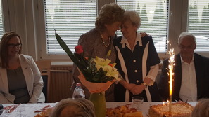 95 éves hölgyet köszöntöttek a TASZII-ban.